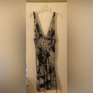 Free People Intimately Silk Slip Floral Midi Dress